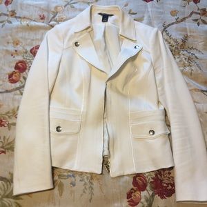 White House Black Market cream colored jacket